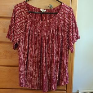 XL Boho Lucky Brand top
